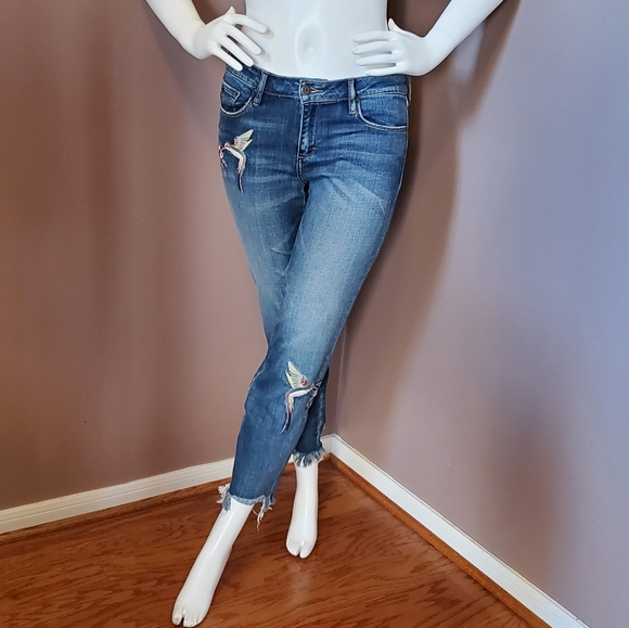 HIDDEN JEANS hummingbird embroidered jeans - Picture 4 of 9